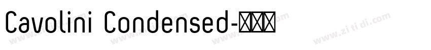 Cavolini Condensed字体转换